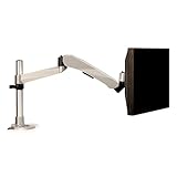 3M Easy Adjust Desk Mount Monitor Arm, Adjust Height, Tilt, Swivel and Rotation by Holding and Moving…