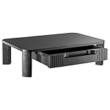 RICOO Schreibtischaufsatz Monitor Aufsatz Erhöhung mit Schublade für Schreibtisch Aufsatzregal Monitorständer…