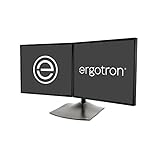 Ergotron – DS100 Dual-Monitorständer für Schreibtisch, doppelte VESA-Halterung – für 2 Monitore bis…