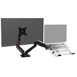 Duronic DMDCL1X1 Laptop- und Monitorhalterung | Ideal für Home Office | Monitor bis 27 Zoll | Display…