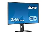 iiyama ProLite XB3270QS-B5 80cm 31,5" IPS LED-Monitor WQHD (DVI HDMI DP) Höhenverstellung schwarz