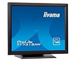 iiyama ProLite T1731SAW-B5 43cm 17" LED-Monitor SXGA Single Touch SAW VGA HDMI DP IP54 Front, schwarz