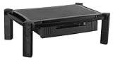 RICOO Monitorständer Monitor Ständer für Computermonitore mit Schublade Schreibtischaufsatz WM2-L Bildschirmständer…