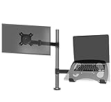 Duronic DM25L1X1 Monitorhalterung | Tischhalterung | Plattform für PC und Laptop | Monitorarm in Jede…