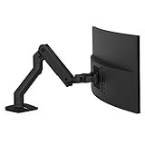 ERGOTRON HX Monitor Arm in Schwarz - Monitor Tischhalterung mit patentierter CF-Technologie für Bildschirme…