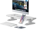 nediea Computer-Monitorständer für Schreibtisch, höhenverstellbar, Mehrzweck-Schreibtisch-Organizer…