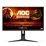 AOC Gaming U28G2XU2 - 28 Zoll UHD Monitor, 144 Hz, 1 ms, FreeSync PremiumPro, HDR400 (3840x2160, HDMI…