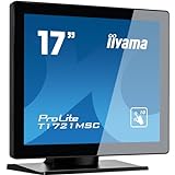 iiyama Prolite T1721MSC-B1 43 cm 17" LED-Monitor SXGA 10 Punkt Multitouch kapazitiv VGA DVI IP3 schwarz