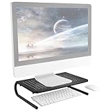 RICOO Monitorständer Monitor Ständer für Computermonitore Schreibtischaufsatz - FS082-B Computer Bildschirmerhöhung…