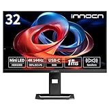 INNOCN 32 Zoll 4K-Monitor, UHD-Mini-LED-Gaming-Monitor, Freesync Premium@Max 144Hz, HDR1000, HDMI, USB-C…