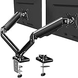 VIVO Doppelarm-Monitor-Tischhalterung, höhenverstellbar, neigbar, schwenkbar, Gegengewicht, pneumatischer…