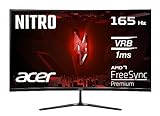Acer Nitro ED320QRS3 Gaming Monitor 31,5 Zoll (80 cm Bildschirm) Full HD, 165Hz, 5ms (GTG), 2xHDMI 2.0,…