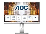 AOC X24P1/GR - 24 Zoll WUXGA Monitor, höhenverstellbar (1920x1200, 60 Hz, VGA, DVI, HDMI, DisplayPort,…