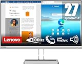 Lenovo L27i-40 | 27" Full HD Monitor | 1920x1080 | 100Hz | 300 nits | 4ms Reaktionszeit | HDMI | VGA…