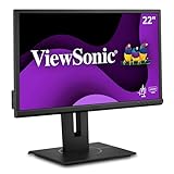 Viewsonic VG2240 54,6 cm (22 Zoll) Büro Monitor (Full-HD, HDMI, DP, USB 3.2 Hub, Höhenverstellbar, Lautsprecher,…