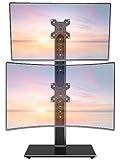 ELIVED Vertikaler Dual Monitor Ständer, Stapeln von Zwei Bildschirmen bis zu 32 Zoll, max. 10KG pro…