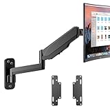 UPGRAVITY Monitor-Wandhalterung, Computer-Monitor-Wandhalterung für 33-88,9 cm (13-35 Zoll) flache/gebogene…