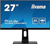 iiyama Prolite XUB2792HSN-B1 68,6cm (27") IPS LED-Monitor Full-HD (HDMI, DisplayPort, USB3.0, USB-C…