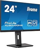 Iiyama Prolite XUB2493HS-B5 60,5cm (23,8") IPS LED-Monitor Full-HD (HDMI, DisplayPort) Ultra-Slim-Line,…