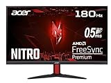 Acer Nitro KG272S3 Gaming Monitor 27 Zoll (69 cm Bildschirm) Full HD, 180Hz, bis zu 0.5ms (GTG), 2xHDMI…