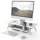 Fenge Monitorständer mit Telefon/Pad Halter, 2 Etagen Multifunktionaler Computer Laptop Bildschirm Riser…