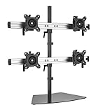 HFTEK 4-Fach-Monitor-Halterung Tisch - Stand - Ständer - Halter - Tischhalterung (MP240S-L)
