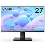 KOORUI 27 Zoll Monitor,Full HD (1920x1080), 75Hz, VA, 5ms, Augenpflege, Rahmenlos, Blaulichtfilter,…