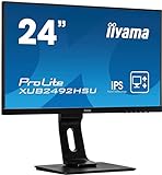 iiyama Prolite XUB2492HSU-B5 60,5cm (23,8") IPS LED-Monitor Full-HD (VGA, HDMI, DisplayPort, USB2.0)…