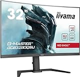 iiyama G-Master Red Eagle GCB3280QSU-B1 Curved 80cm 31,5“ VA LED Gaming Monitor WQHD HDMI DP USB3.0…