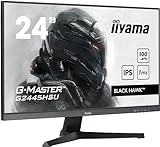 iiyama G-Master Black Hawk G2445HSU-B1 60,5cm 24" IPS LED Gaming Monitor Full-HD HDMI DP USB2.0 1ms…