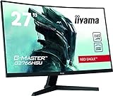 iiyama G-Master Red Eagle G2766HSU-B1 Curved 68,5cm 27" VA LED Gaming Monitor Full-HD HDMI DP USB2.0…