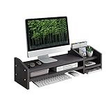 Monitorerhöhung, 2-stöckige Holz-Monitorerhöhung, multifunktionaler Schreibtisch-Organizer, 52x19x19…