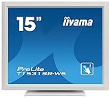iiyama Prolite T1531SR-W5 38 cm (15") LED-Monitor XGA Single Touch resistiv (VGA, HDMI, DisplayPort)…