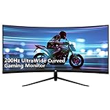 Z-Edge 30 Zoll Curved Gaming Monitor 200Hz 1ms MPRT, 21:9 Ultra-Wide 2560x1080 R1500 Curved Bildschirm,…