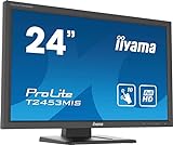 iiyama Prolite T2453MIS-B1 59,8 cm (23,6") VA LED-Monitor Full-HD 10 Punkt Multitouch Infrarot (VGA,…