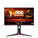 AOC Gaming 24G2ZU - 24 Zoll FHD Monitor, 240 Hz, 0,5ms, FreeSync Premium (1920x1080, HDMI, DisplayPort,USB…