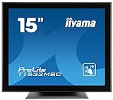 iiyama Prolite T1532MSC-B5X 38 cm (15") LED-Monitor XGA 10 Punkt Multitouch kapazitiv (VGA, HDMI, DisplayPort)…