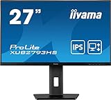 iiyama Prolite XUB2793HS-B6 68,6cm 27" IPS LED-Monitor Full-HD 100Hz HDMI DP Höhenverstellung Pivot…