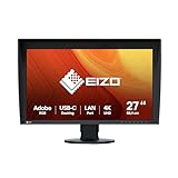 EIZO ColorEdge CG2700X 68,4 cm (27 Zoll) Grafik Monitor (HDMI, USB Hub, USB-C, RJ-45 LAN, KVM Switch,…