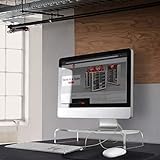 Circuit City Essentials Acryl-Monitorständer, platzsparend, Schreibtisch-Organizer für Laptops, iMac,…