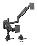 G-Pack Pro Dual Monitor Arm - Heavy Duty Gas Spring Monitor Mount for Up to 49 Inch Computer Screens…