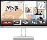 Lenovo L22e-40 | 21,45" Full HD Monitor | 1920x1080 | 75Hz | 250 nits | 4ms Reaktionszeit | HDMI | VGA…
