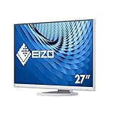EIZO FlexScan EV2760-WT 68,5 cm (27 Zoll) Ultra-Slim Monitor (DVI-D, HDMI, USB 3.1 Hub, DisplayPort,…