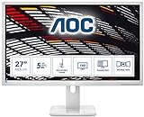 AOC 27P1/GR - 27 Zoll FHD Monitor, höhenverstellbar (1920x1080, 60 Hz, VGA, DVI, HDMI, DisplayPort,…