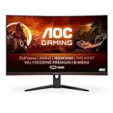 AOC Gaming C32G2ZE - 32 Zoll FHD Curved Monitor, 240 Hz, 1ms, FreeSync Premium (1920x1080, HDMI, DisplayPort)…