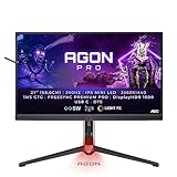 AOC Agon Pro AG274QZM - 27 Zoll QHD Gaming Monitor, 240 Hz, 1 ms, FreeSync, G-Sync Compatible, HDR1000…