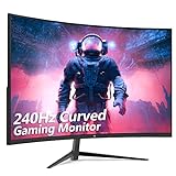 Z-EDGE 27 Zoll Curved Gaming Monitor 240Hz 1ms MPRT Full HD LED Monitor, 350cd/m² Helligkeit, 16:9 Curved…