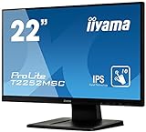 iiyama Prolite T2252MSC-B1 54,6 cm (22") IPS LED-Monitor Full-HD 10 Punkt Multitouch kapazitiv (VGA,…