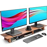 Aothia Großer Monitor-Ständer für Computerbildschirme,Holz-Riser mit nachhaltigen Korkblockbeinen für…