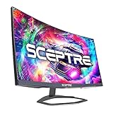 OLKIEQZ Sceptre Curved 24.5-inch Gaming Monitor up to 240Hz 1080p R1500 1ms DisplayPort x2 HDMI x2 Blue…